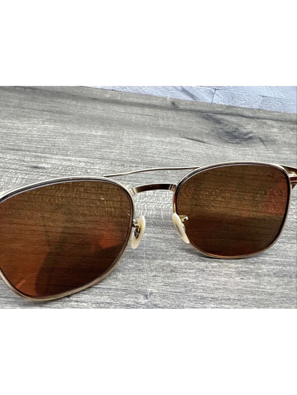RAY-BAN Signet Sunglasses FRAMES ONLY, BAD LENS RB 3429-M 001 3N Gold 55[]19-135